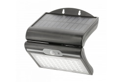RAMOS Solar Facade Valaisin Liike-/Hämärätunnistimella, 50W, 300lm, 3,7V 1800mAh, IP44, 6000K, Musta 1208963115