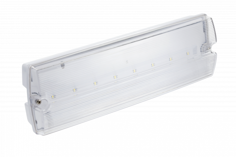 Hätävalaisin TERNO-3 LED, 3W, 250lm, AC220-240V, 50-60Hz, IP65, 3h, 6400K, kaksitoiminen, TEST-painike 1208963198
