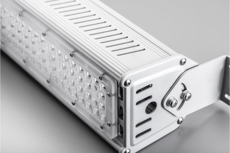 TEKSAS LED Highbay -lamppu, 100W, 12000lm, AC100-240V, 50/60Hz, IP 65, säteen kulma 60o, 4000K, harmaa 1208963207