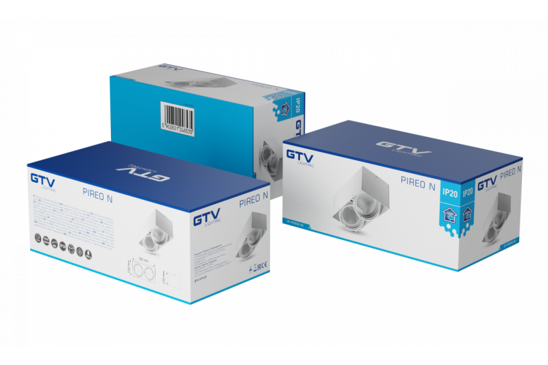 Deco kattovalaisin PIREO N pinta-asennettu kaksois IP20 valkoinen/valkoinen 1208963772