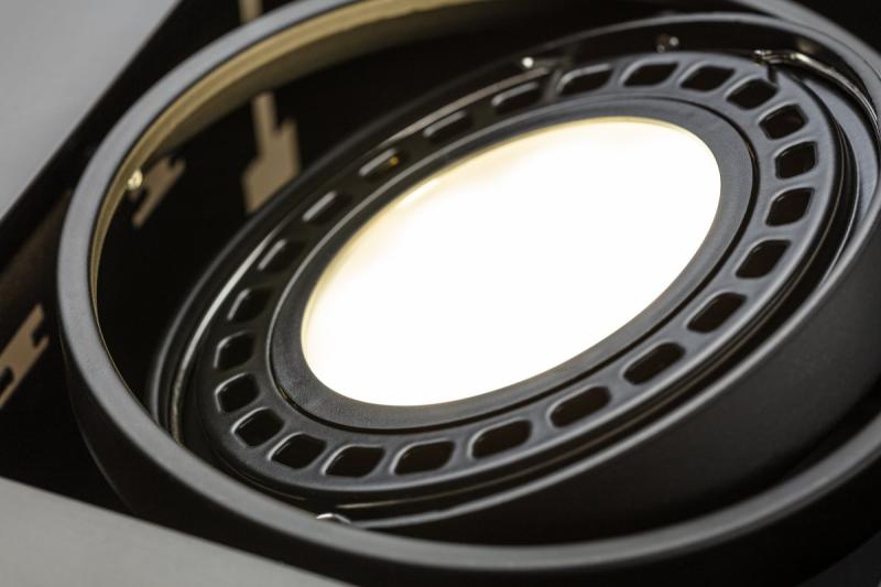 Decor PIREO kattovalaisin upotettava YKSINKERTAINEN musta/musta 1208963774