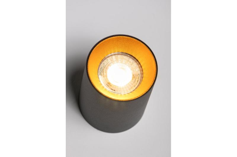 Decor Ceiling fixture AERO aluminium 70x100mm IP20 max. 20W round black 1208963807