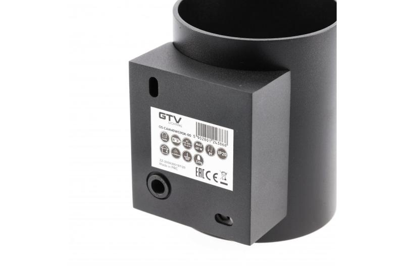 Decor-seinävalaisin CAMPIONE alumiini G9 IP20 max. 40W IP20 pyöreä musta. 1208963851
