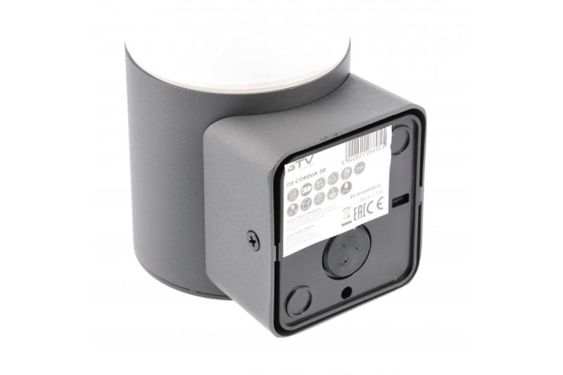 Decoratieve tuinarmatuur CORTA-AU E27 MAX.25W IP44 AC220-240V 50-60Hz bovenste rechte wandlamp antraciet. 1208963857