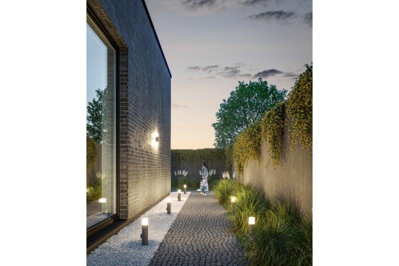 Decoratieve tuinarmatuur CORTA-AU E27 MAX.25W IP44 AC220-240V 50-60Hz bovenste rechte wandlamp antraciet. 1208963857