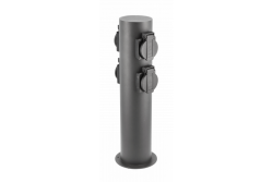 Sier Tuinpaal CORTA-P 36 IP54 AC220-240V 50-60Hz 4*Schuko pistorasia max. 3500W pylväs grafiitti. 1208963859