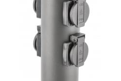 Sier Tuinpaal CORTA-P 36 IP54 AC220-240V 50-60Hz 4*Schuko pistorasia max. 3500W pylväs grafiitti. 1208963859