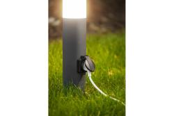 Decor CORTA-P 40 puutarhavalaisin E27 MAX.25W IP44 AC220-240V 50-60Hz pistorasia max. 3000W pylväs grafiitti. 1208963861