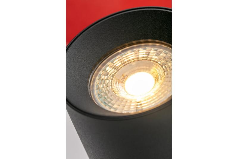 Decor Ceiling luminaire FARGO 2 aluminum 70x166mm IP20 max 20W round black 1208963880