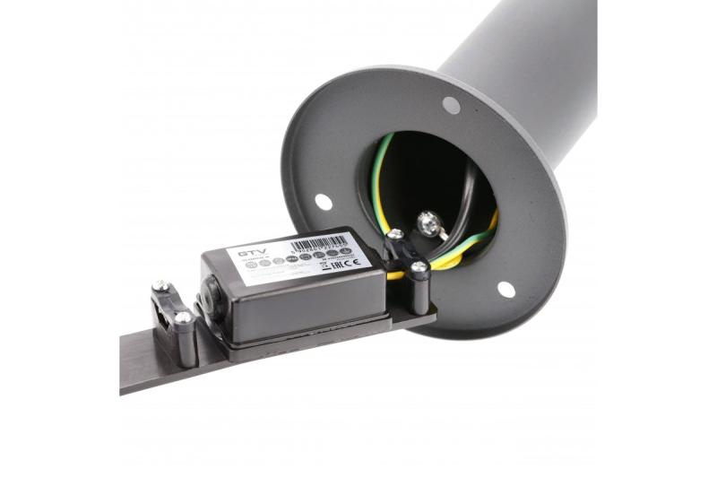 Decoreer KERTA-P 80 tuinlamp E27 MAX.12W IP44 AC220-240V 50-60Hz paal grafiet 1208963908