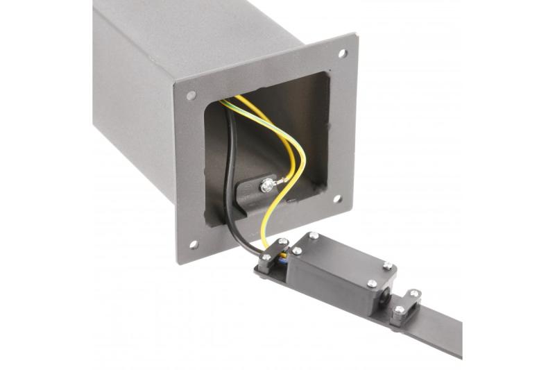 Decor Tuinarmatuur LARGO-P PIR 50 E27 MAX.15W IP44 AC220-240V 50-60Hz pylväs grafiitti. 1208963920