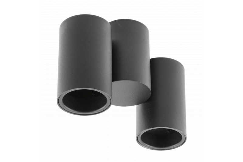 Decor Ceiling luminaire LUPO aluminum 17.5x5.6x11.5 IP20 2*GU10 max. 50W round black 1208963926