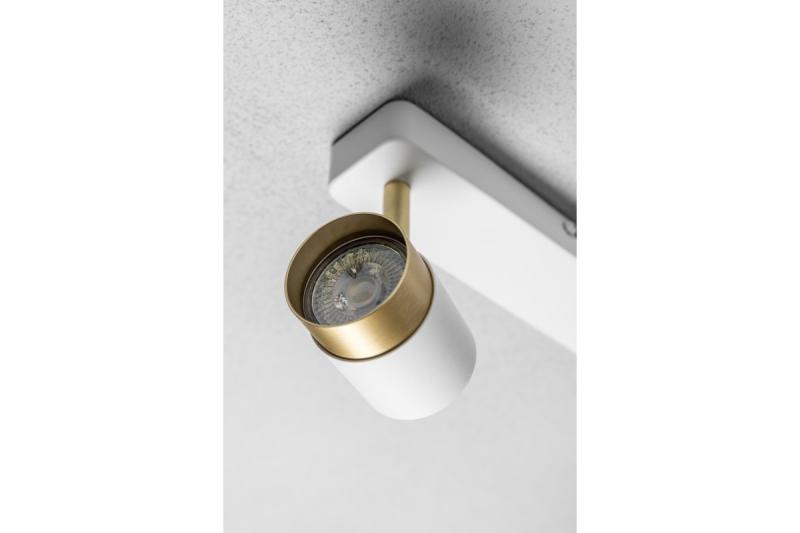 Decor Ceiling luminaire ORIO aluminium 24.0x5.5x14.0 IP20 2*GU10 max. 50W round white 1208963964