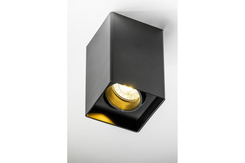 Decor Ceiling light fixture RESTO PC 80x80x125mm IP20 max 20W square black 1208963987