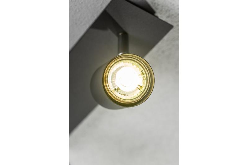 Decor Ceiling luminaire VENETO IP20 max. 20W 2 x GU10 round black 1208964038