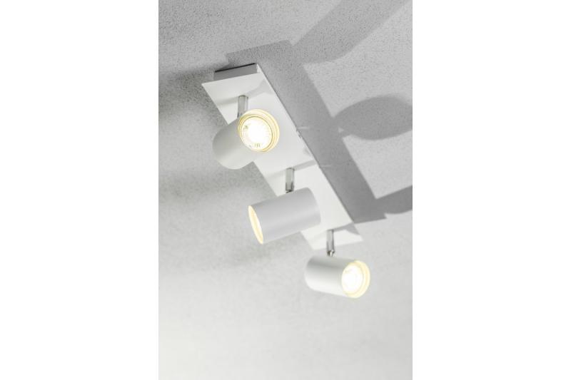 Decor Ceiling luminaire VENETO  IP20 max. 20W 3 x GU10 round white 1208964039