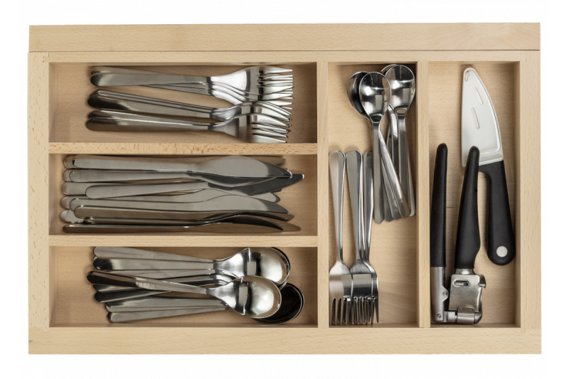 Deco Cutle Aterimien Jakaja Säädettävä aterinteline Väri Pyökki 1208966290