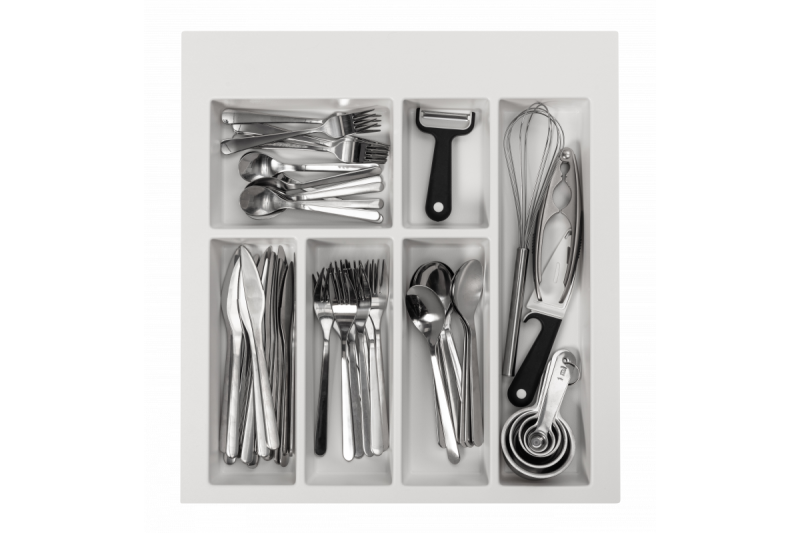 Decor Cutle Aterinlaatikko Keittiönlaatikkoon 500 Valkoinen 1208966375