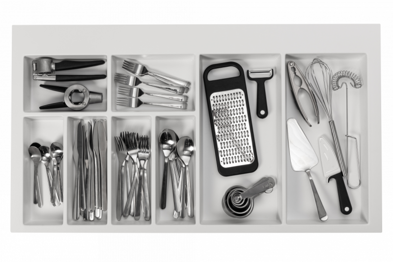 Decor Cutle Aterinlaatikko Insert Keittiölaatikkoon 900 Valkoinen 1208966381