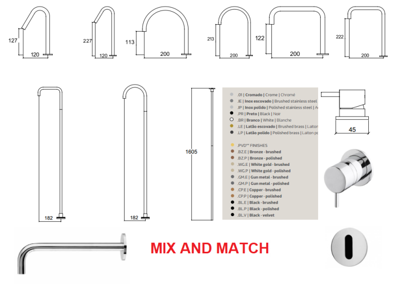 Waterevolution Flow ingebouwde wastafel infraroodsensor op batterijen geborsteld licht goud T118EBWGE