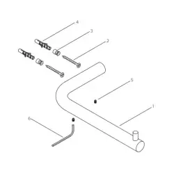 Waterevolution Flow WC-rolhouder zonder klep PVD geborsteld gun metal T130GME