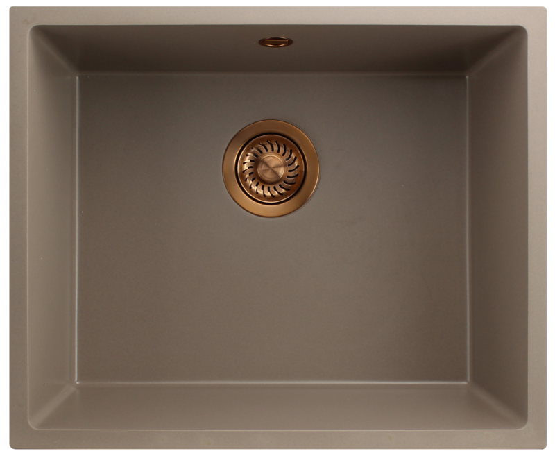 GraniteMy Universal graniitti taupe pesuallas 50x40 cm pinta-asennus, alta-asennus ja tasoasennus kuparitulppalla 1208967225