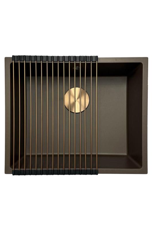 GraniteMy Universal graniittinen kahvila-allas 50x40 cm pinta-asennus, alta-asennus ja taso-asennus kuparitulppa 1208967229