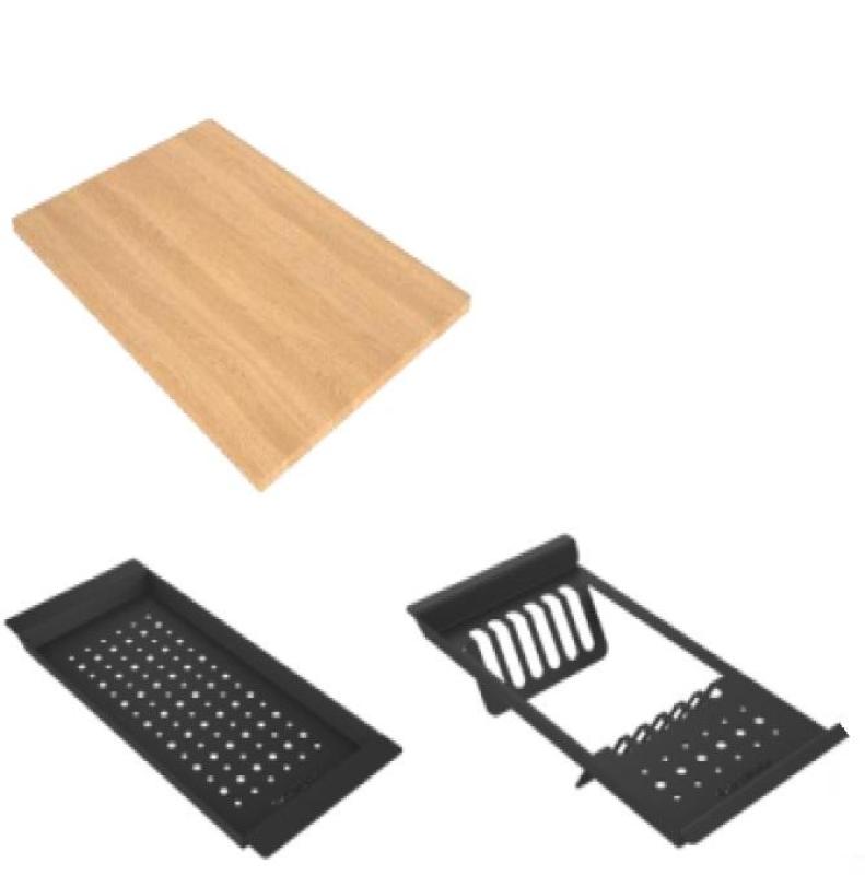 GraniteMy Steam graniittinen pesuallas 56x48 cm musta päällirakenne kultaisella tulppalla sisältää tarvikkeet 1208967235