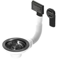 Granitemy koripistokesarja PVD harjattu gun metal, viemärisarja pesuallas, sis. ylivuoto pyöreä ja suorakulmainen 1208967253