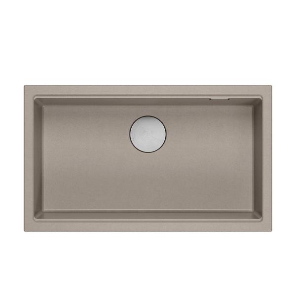 Quadri Newport II grote en diepe spoelbak graniet opbouw en onderbouw taupe spoelbak 76x45cm met rvs plug 1208967310

Quadri Newport II suuri ja syvä allas graniitti päälle- ja alapuolinen ta