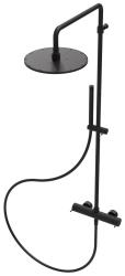 Waterevolution Flow suihkuyhdistelmä sadevesisuihkulla, mattamusta 250mm T141N25PR