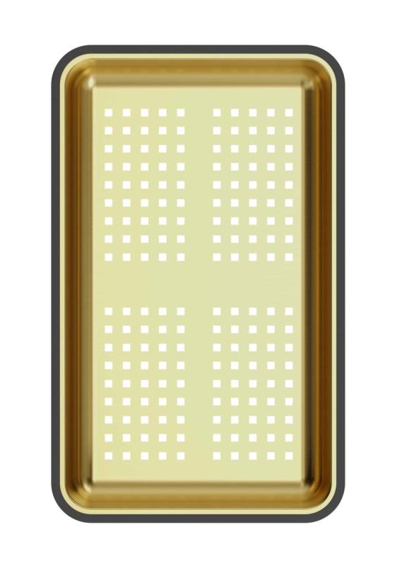 Quadri kultainen jäteritilä 38x23 cm Newport pesualtaisiin 1208967506