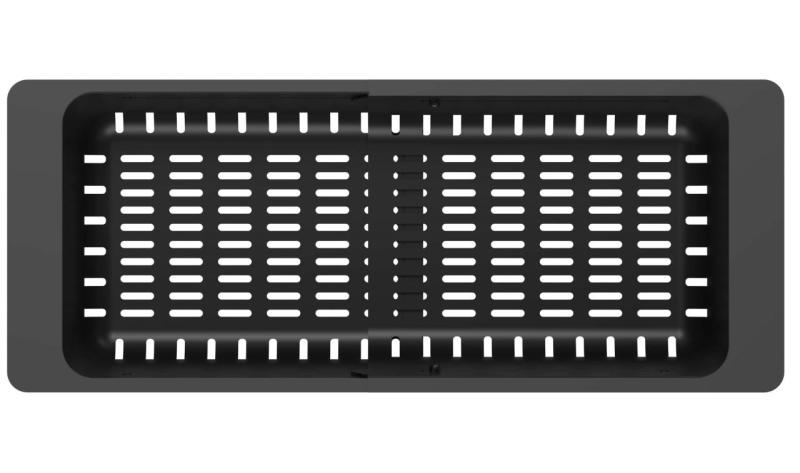 Quadri black adjustable drip tray 320/460 x 185mm for sinks 1208967541