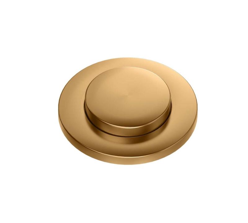 Quadri Oxford messing afvoerset voor gootsteen inclusief overloop en push-to-open knop koper 1208967545