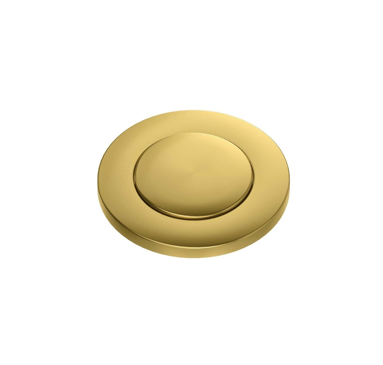 Quadri Oxford gouden afvoerset voor gootsteen inclusief overloop en push-to-open knop goud 1208967588