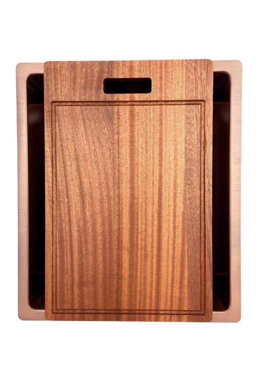 Pure.Sink Prestige allas 34x40 cm PVD Kupari 10 mm säde alakiinnitys, taso- ja päällikiinnitys PPG3440-62