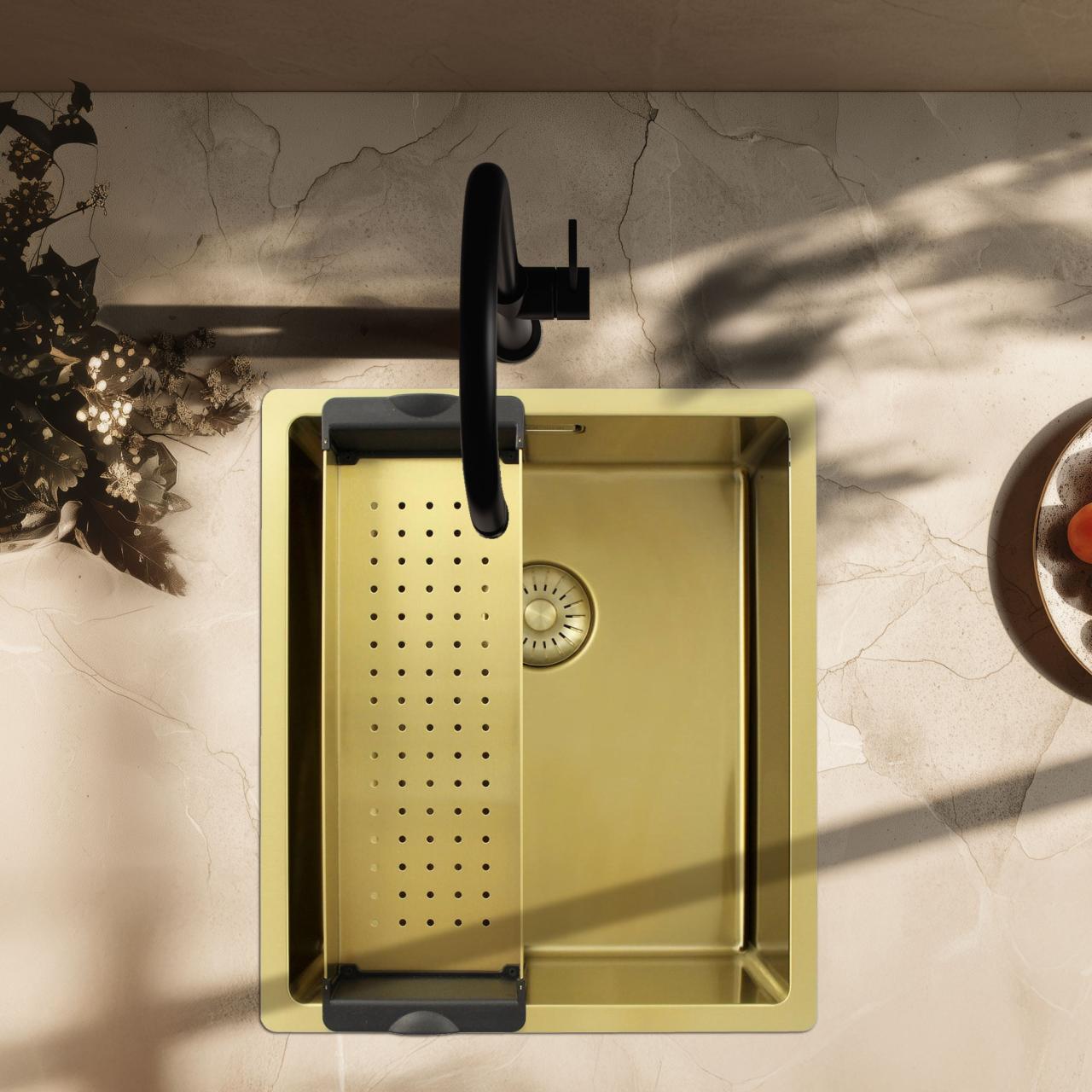 Pure.Sink Prestige lisäkulho altaalle Kulta PPGCL40-60 - Productafbeelding 3