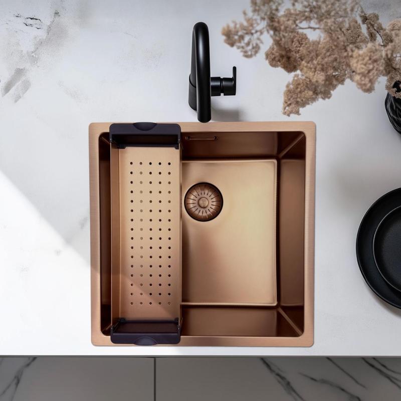 Pure.Sink Prestige upotettava pesuallas Kupari PPGCL40-62