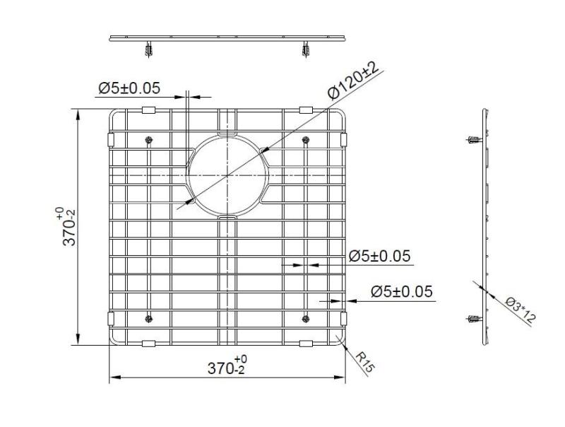 Pure.Sink Prestige pohjamatto 40 Kupari PPGGD40-62