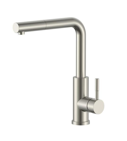 Pure.Sink Elite Steel Spark-S keittiöhana ruostumattomasta teräksestä, ulosvedettävällä juoksuputkella PS8041-02