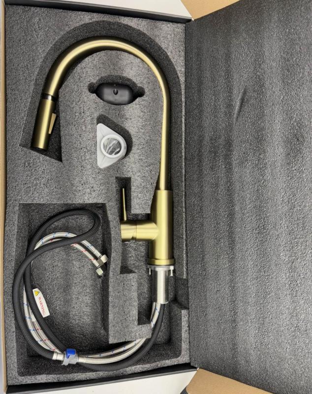 Pure.Sink Elite Steel Stream-S keittiöhana PVD Gun Metal ulosvedettävällä juoksuputkella PS8045-61