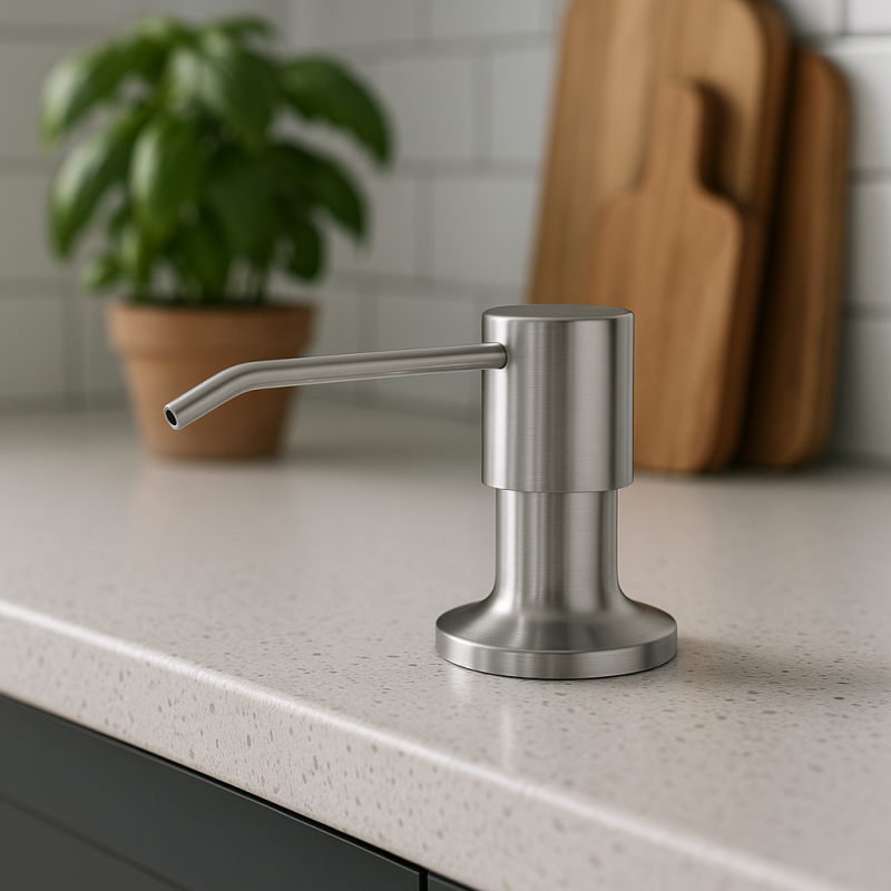 Quadri Manchester Sisäänrakennettu Saippua-annostelija Ruostumaton Teräs - Ylhäältä Täytettävä 1208967655