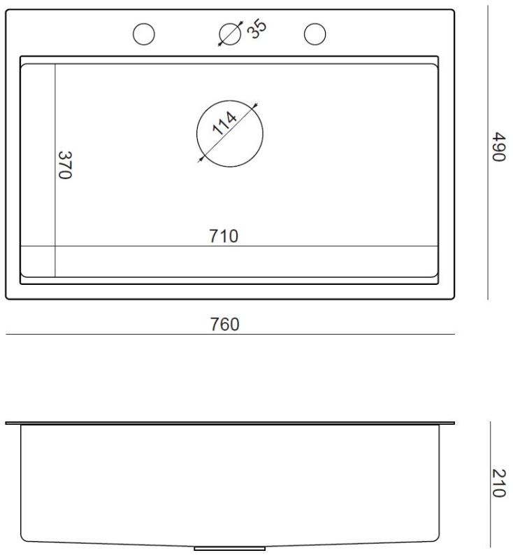 Aquadesign Vesta RST Allas 76x49cm Pinta-asennus ja Tason alle asennus hanapaikalla, sisältää RST tulpan ja tarvikkeet - 1208967762