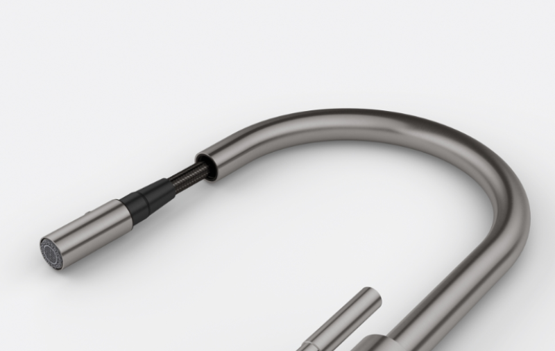 Franke Mythos Masterpiece Keittiöhana Antrasiitti J-putkella ja Ulosvedettävällä Suihkupäällä - 115.0711.555