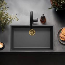 Zwarte grote spoelbak 70x40cm onderbouw opbouw en vlakbouw met gouden plug 1208968040

Musta suuri pesuallas 70x40cm upotettava, päälle asennettava ja tasoasennettava kultaisella tulppalla 12
