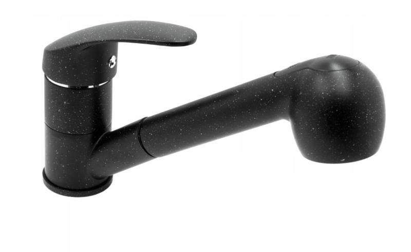 Graniteland Rhea Keittiöhana, graniitin näköinen kalkkikivi, ulosvedettävä juoksuputki ja kaksitoiminen käsisuihku 1208969536.