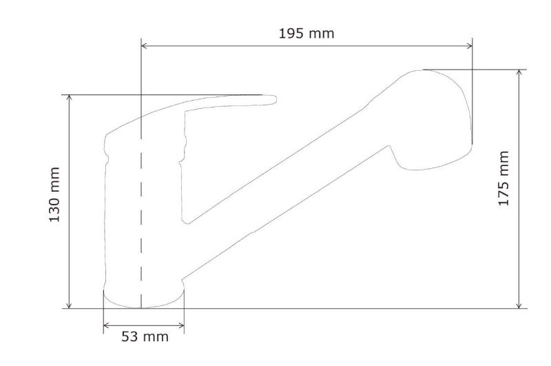 Graniteland Rhea Keittiöhana, graniitin näköinen kalkkikivi, ulosvedettävä juoksuputki ja kaksitoiminen käsisuihku 1208969536.