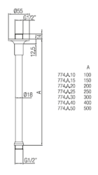 PB klassinen pronssinen suihkun kattovarsi pronssi 20cm 1208969602