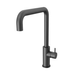 Waterevolution Flow keukenkraan met hoekige draaibare uitloop in gun metal T158HGME