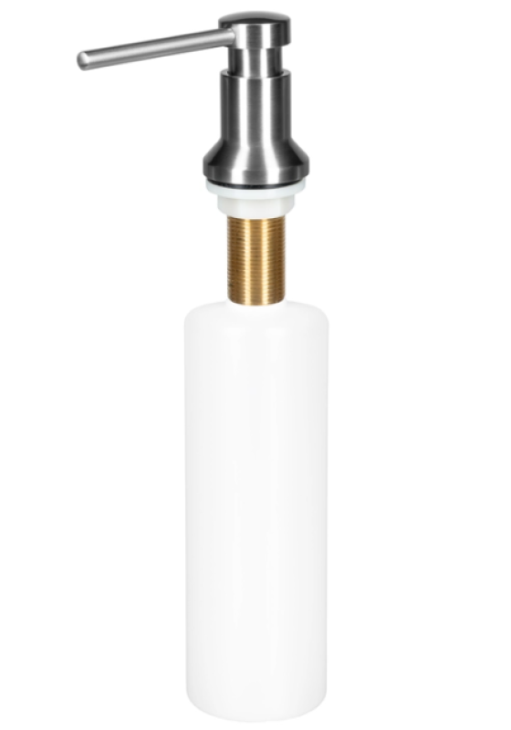 Ausmann Turt sisäänrakennettu saippua-annostelija ruostumattomasta teräksestä, ylhäältä täytettävä 1208969719